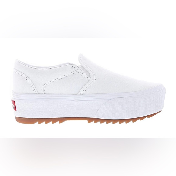 Vans Shoes - Vans® WHITE Asher Platform Women's Slip-On Shoes Sneakers Sz 8.5